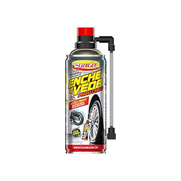 Reparador De Pneu Instantâneo Luxcar 400 Ml