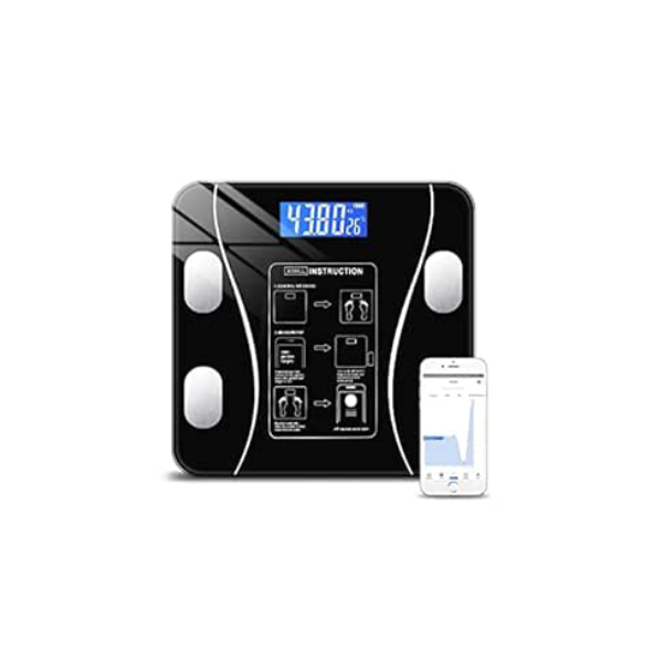 Balança Digital Bioimpedância Corporal Vidro 140kg Bluetooth