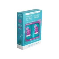 Alfaparf Alta Moda Pack Keratin Impact Shampo e Condicionador - Reestrutura os fios - Proporciona uma limpeza sem pesar - Para cabelos fracos e danificados 300ml