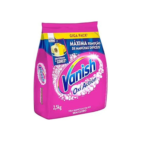 Vanish Tira Manchas Em Pó Multi Power Oxi Action 2 5Kg Refil Econômico Para Roupas Coloridas