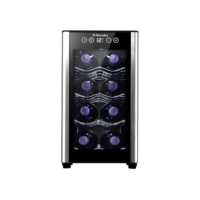 Adega ACB08 Electrolux 8 garrafas 1 Porta Preta Acabamento em Alumínio - Bivolt