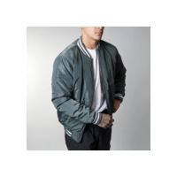 Jaqueta College Masculina Bomber Lisa Ziper Estilo Americana