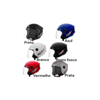 Capacete Moto Pro Tork Aberto New Liberty 3 Viseira Cristal Preto ou Branco
