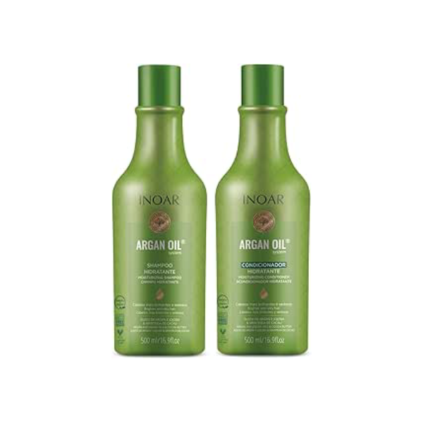 INOAR Kit Inoar Shampoo + Condicionador 500Ml Argan Oil Hidratante