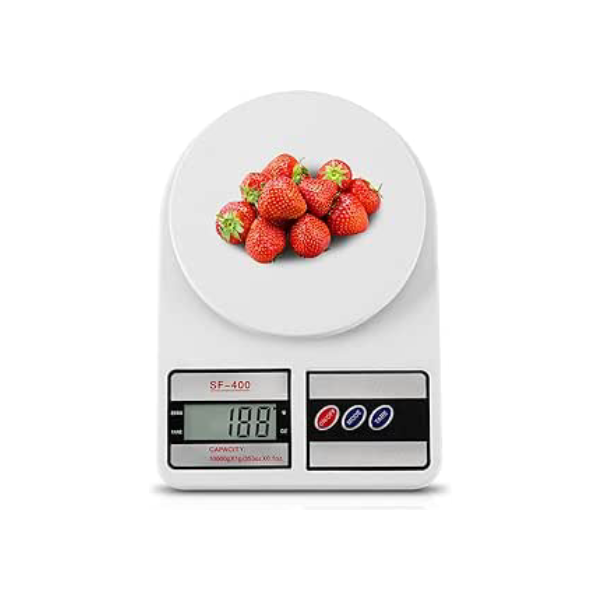 Balança Digital de Cozinha, SF-400, Até 10 kg, Escala 1 grama