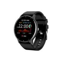 Relógio Masculino Feminino Smartwatch Redondo Imediato Cor Do Bisel Preto