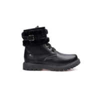 Bota Coturno Menina Fashion Infantil Tratorado Com Fivela