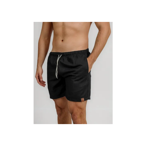 Short De Linho Masculino Bermuda Leve Praia Verao Novidade