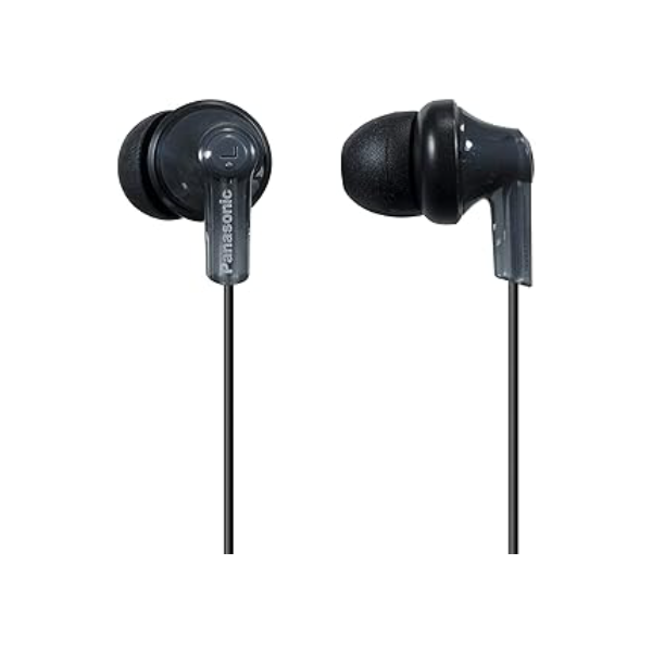 Panasonic Fones de ouvido intra-auriculares com fio ErgoFit RP-HJE120-K, preto