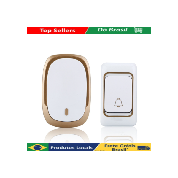 Campainha Residencial Sem Fio 32 Toques Design Elegante Bivolt 110/220