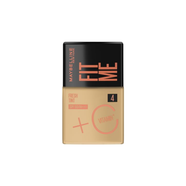 Base Líquida Maybelline NY Fit Me Fresh Tint com Vitamina C e FPS50 - COR 04-30ml