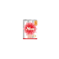 Neve Papel Higiênico Toque de Seda Folha Dupla, 30m, Leve 18 Pague 16 Rolos