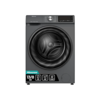 Hisense Lava e Seca, 13kg Lavagem/8kg Secagem, Steam, 13 Programas, Motor Inverter, Painel Touch, Titanium WD13X - 220V
