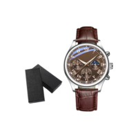 Relógio Masculino Com Pulseira De Couro 42mm Wokai