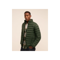 Jaqueta Puffer Ultraleve em Poliamida Verde Escuro