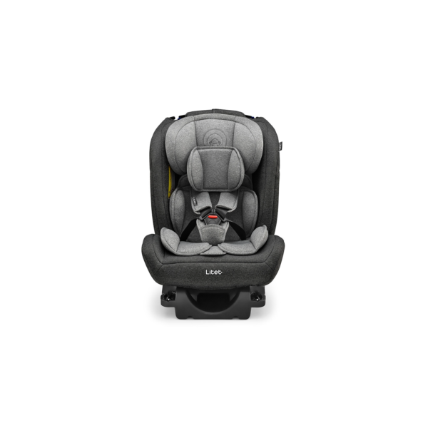 Cadeira para Auto 0-36Kg Isofix Litet All Stages Fix 2.0 Preta e Cinza - BB452