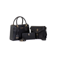 Kit Bolsa Transversal Feminina Alça Ajustável Tote e Bolsa Tiracolo de lado Com Carteira
