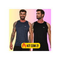 Kit 2 Regata Dry fit Masculino Camisa Kit com duas Camisetas Masculinade Academia Treino