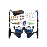Kit De Pesca Duplo Vara + Molinete E Acessorios