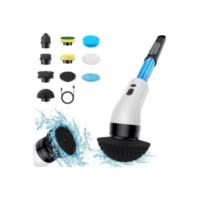 Escova De Limpeza Elétrica 9 em 1 Giratória Com Dispenser de Sabão Usb Multi Funções Acompanha Cabo Usb
