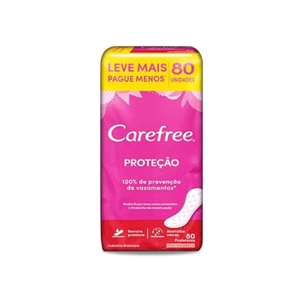 Carefree Protetor Diário Proteção Com Fragrância, 80un