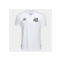 Camisa Santos I 25/26 s/n Torcedor Umbro Masculina - Branco+Cinza