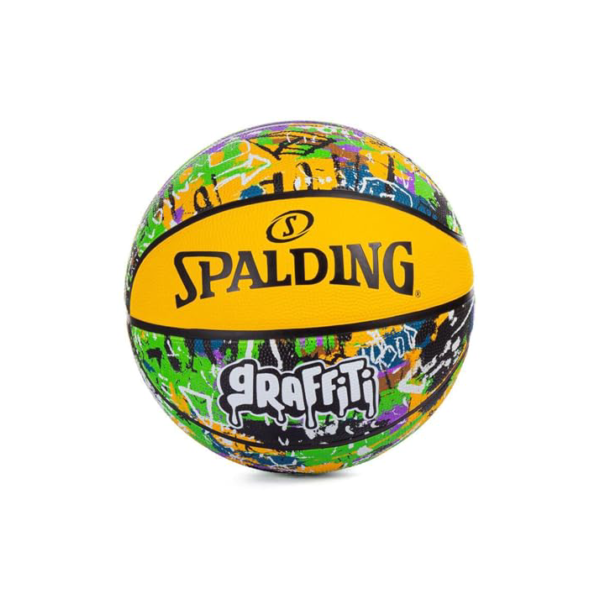 Bola Basquete Spalding Graffiti, Amarelo e verde, 7
