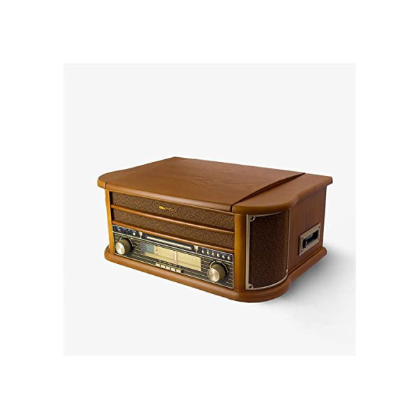 Vitrola Toca Discos, K7, CD, USB, FM e Bluetooth ObaVintage Bivolt Toca e Grava