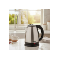 Chaleira Jarra Elétrica Inox Prateada 220v E 110v  1.8litros