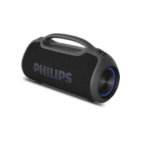 PHILIPS, Boombeat, Caixa de Som Bluetooth Boombox, TAX400B/00, USB, Auxiliar, TWS, USB Powerbank, Entrada para Microfone, Resistente a Água e Poeira, com Alça para Transporte