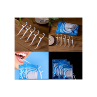 Kit com 50/100/150/200 Unidades de Fio Dental Infantil em Formato de Arco Ultra Fino para uma Limpeza Eficaz