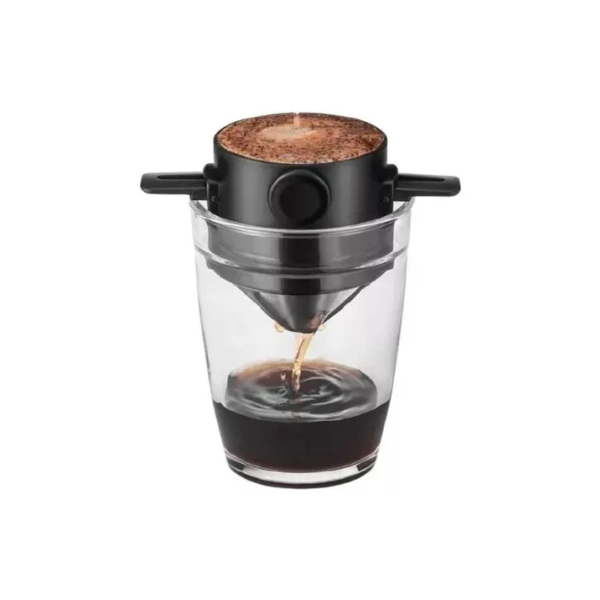 Filtro De Café Inox Portátil Individual Mini Coador Xícara