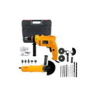 Kit Furadeira de Impacto Auto Reverso 900w E Esmerilhadeira Lixadeira 900w Profissional + Acessórios Top ENVIO IMEDIATO