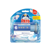 Pato Desodorizador Gel Adesivo Marine, Limpeza Banheiro, Vaso Sanitário Limpo e Perfumado, Com Aplicador, 6 Discos