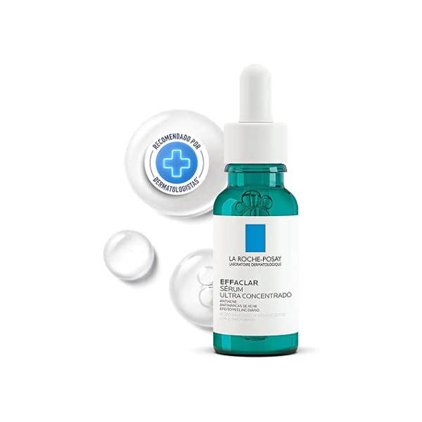 La Roche-Posay Effaclar Sérum Ultra Concentrado, Sérum Antiacne, Reduz Espinhas, Cravos, Marcas de Acne e Poros Visíveis