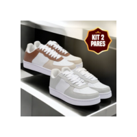 KIT 2 PARES - Tênis Homem e Mulher - Design Moderno e Conforto 34 a 44 - Promoção com Frete Grátis