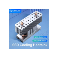 Orico forte dissipação de calor m.2 ssd 2280 dissipador de calor de alumínio refrigeração tubo de calor de cobre almofadas térmicas de silicone com ventilador de refrigeração
