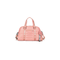 bolsa mala academia e viagem feminina com alça transversal  Impermeavel Chaveiro Pompom