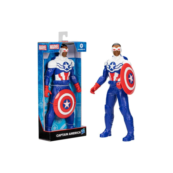 Boneco Capitão América Mighty Hero Series F6936 Hasbro