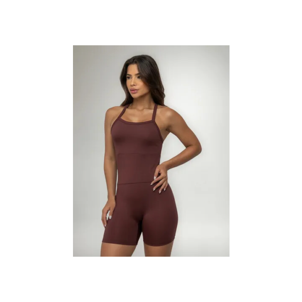 Macaquinho Short Fitness Academia Feminino