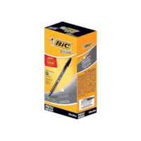 Caneta Esferográfica BIC Cristal Precisão e Suavidade, Preta, Ponta Ultra Fina, 0.7mm, 902489, 25 unidades