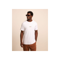 Camiseta em Algodão com Estampa Lettering Rustic Classy Branco