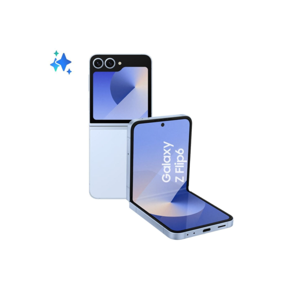 Celular Samsung Galaxy Z Flip6 5G, 512GB, 12GB RAM, Tela 6.7", Câm. Dupla + Selfie 50MP, Galaxy AI Azul