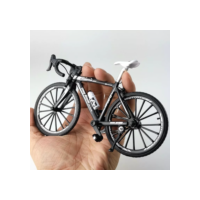 Bicicleta Miniatura Coleção Colecionável de Metal Speed Mountain Bike Triathlon MTB Brinquedo