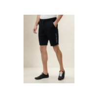 Bermuda Calvin Klein Jeans Moletom Lateral Logo Preta