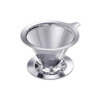 Filtro De Café Coador Café Chá Inox De Alta Qualidade Atóxico Reutilizável Pour Over--Envio imediato