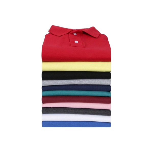 Kit 10 Camisas Masculina Gola Polo Em Tecido Piquet Cores Sortida
