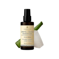 AHOALOE Desodorante Cristal Líquido Spray - Babosa e Ingredientes Naturais - Protege e Hidrata a Pele - Sem Alumínio - 12h de Proteção - Aroma de Capim Limão - 115ml