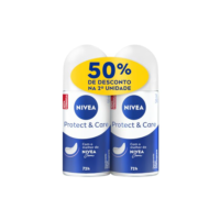 NIVEA Kit Desodorante Antitranspirante Roll On Protect & Care 50ml