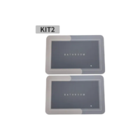 Kit 2 Tapetes De Banheiro Mágico Ultra Absorvente 40x60cm